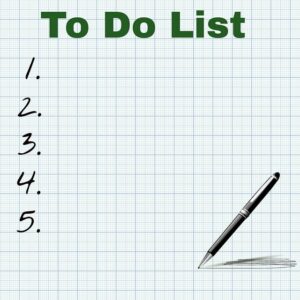 To Do List - image by pixabay