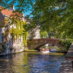 Canal in Brugge City, Belgium