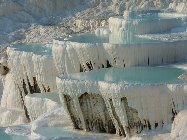 Calcium Pools in Pamukkale , Turkey 