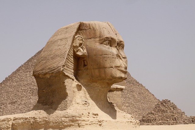 Sphinx, Pyramid, Egypt 